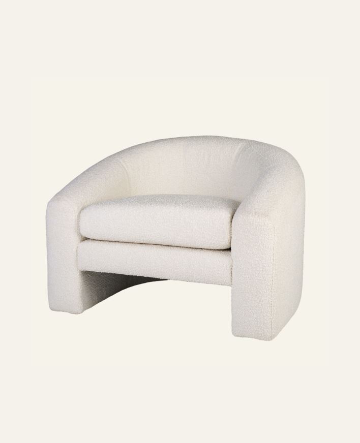 Loungestol hvit - 96x79x68 cm hvit - 1