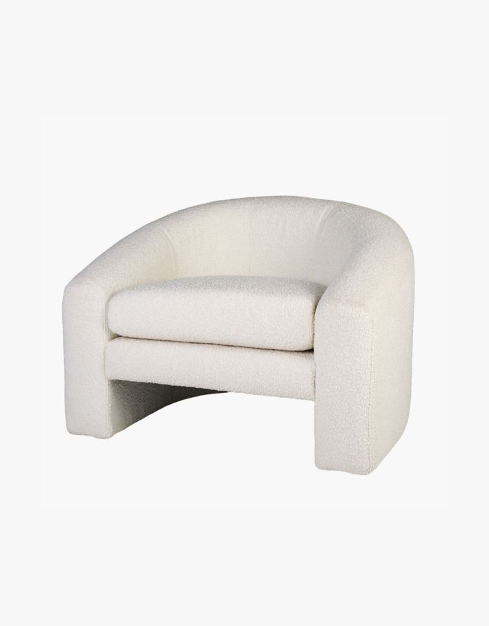 Loungestol hvit - 96x79x68 cm hvit - 1