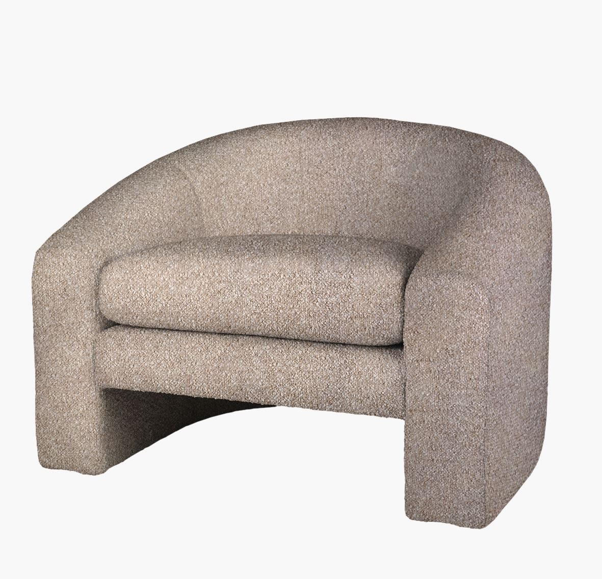 Loungestol taupe - 96x79x68 cm taupe - 1