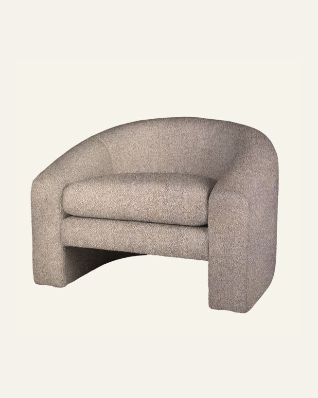 Loungestol taupe - 96x79x68 cm taupe - 1