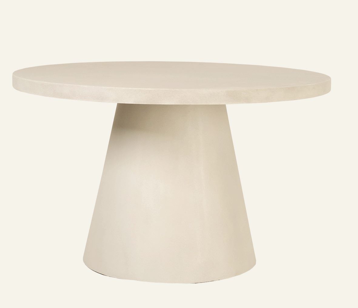 Hagebord krem - Ø125x70 cm krem - 1