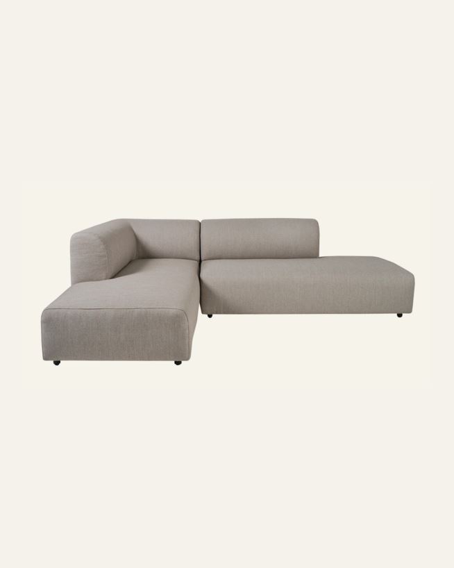 Hjørnesofa beige - 252x191,5x75 cm beige - 1