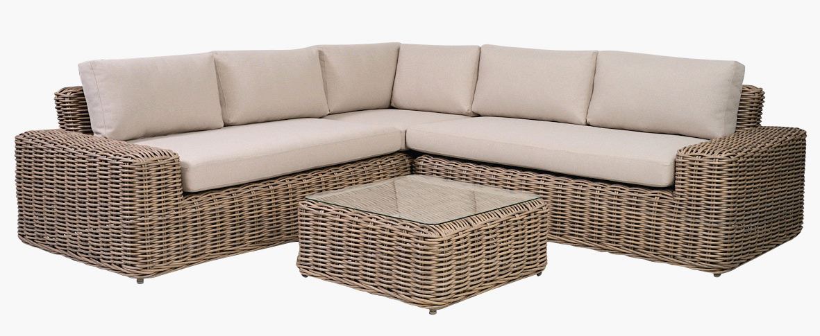 Sofasett beige - 250x240x67 cm beige - 1