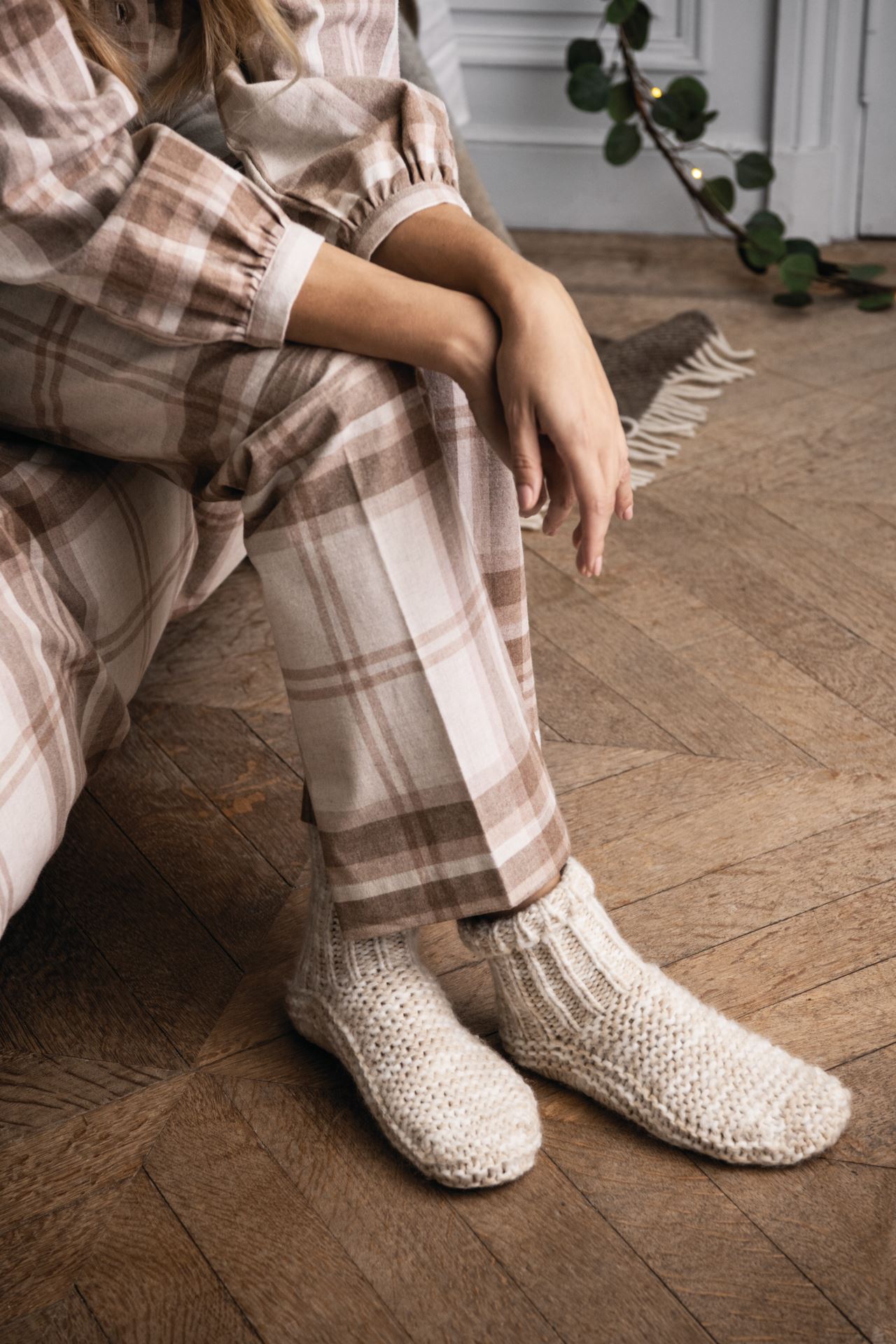 Pyjamasbukse sand - one size sand - 1