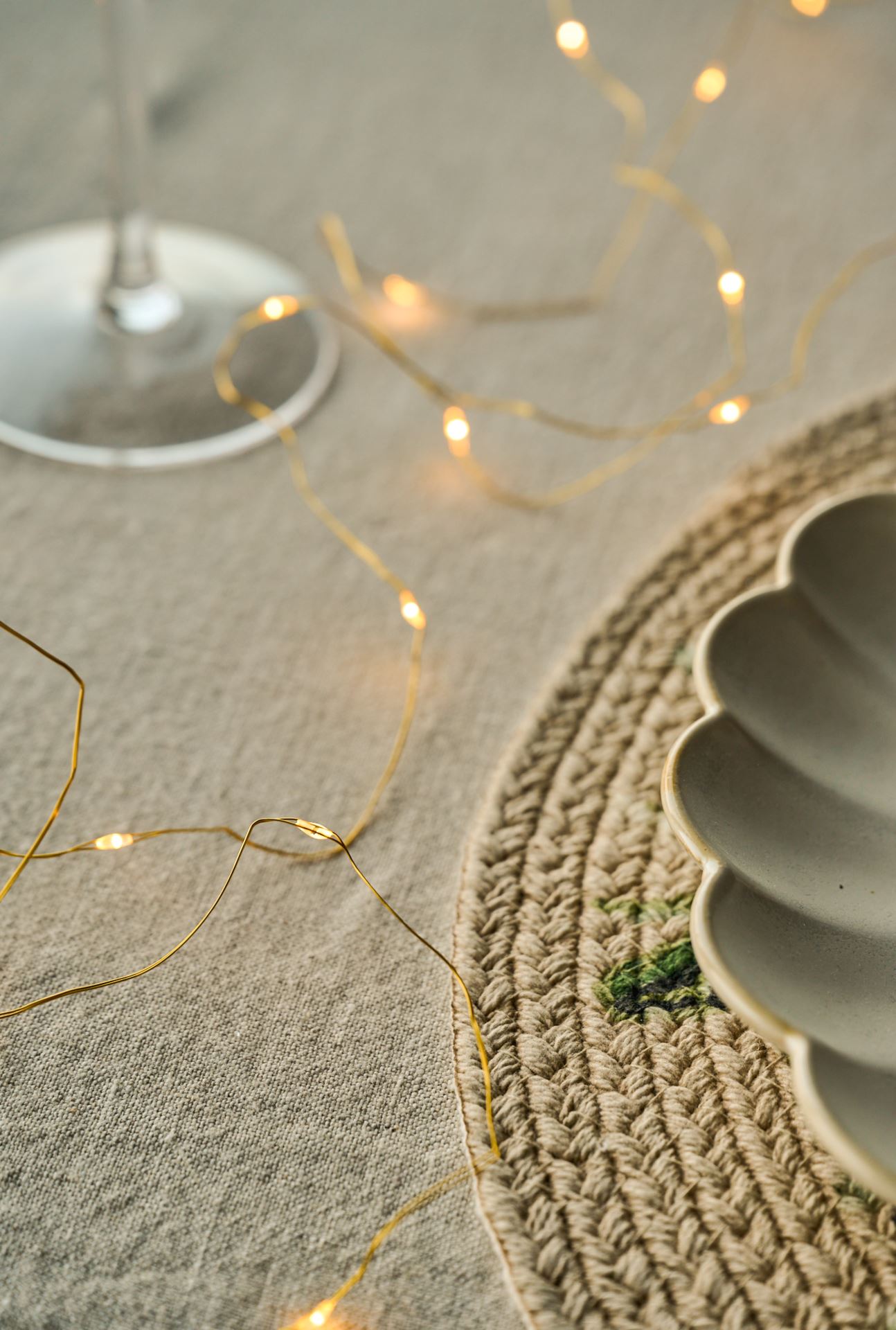 Led lyslenke gull - 290 cm gull - 1