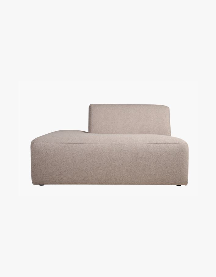 Modulsofa åpen ende venstre beige - 134x93x73 cm beige - 1