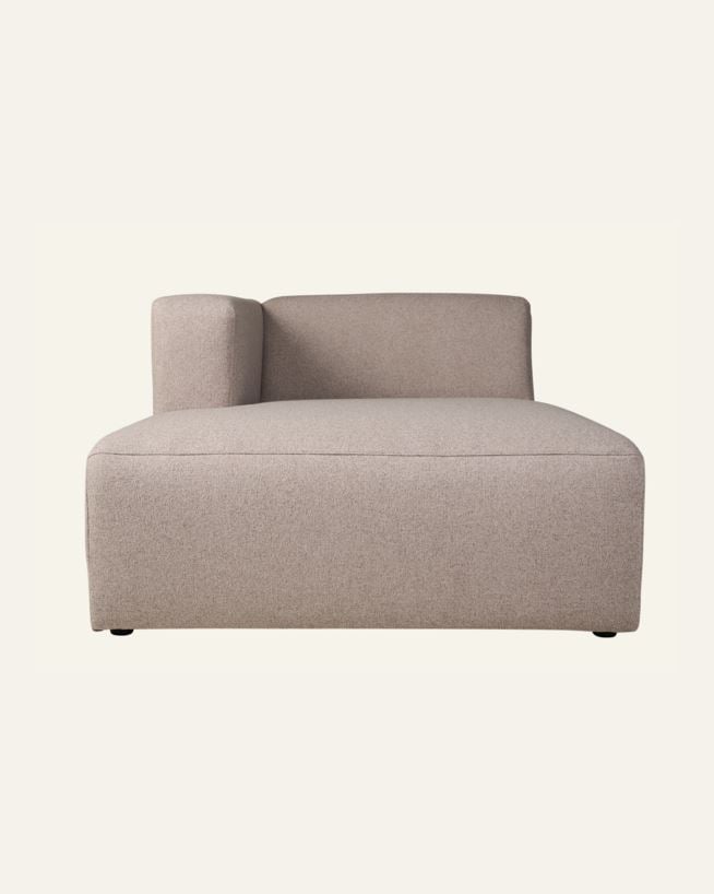 Modul sjeselong venstre beige - 154x114x73 cm beige - 1