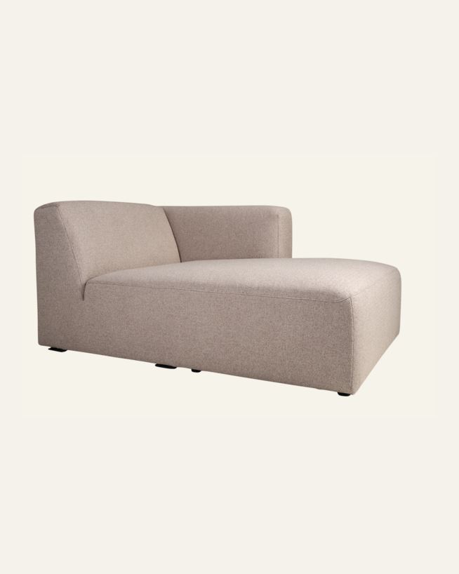 Modul sjeselong høyre beige - 154x114x73 cm beige - 1