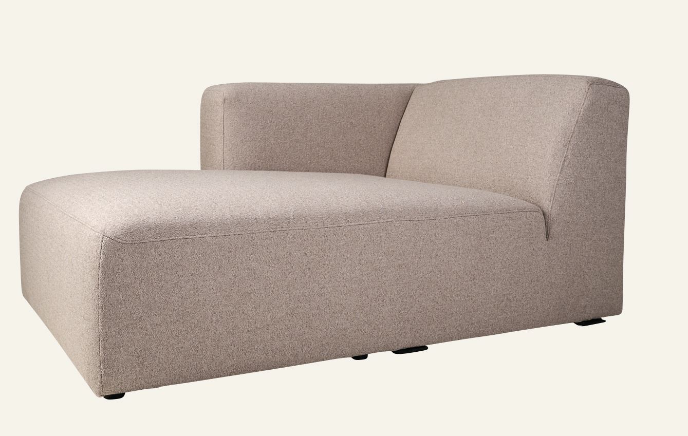 Modulsofa sjeselong venstre beige - 3