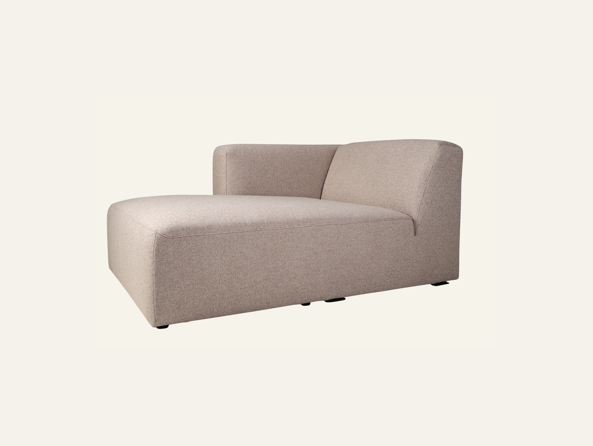 Modulsofa sjeselong venstre beige - 3