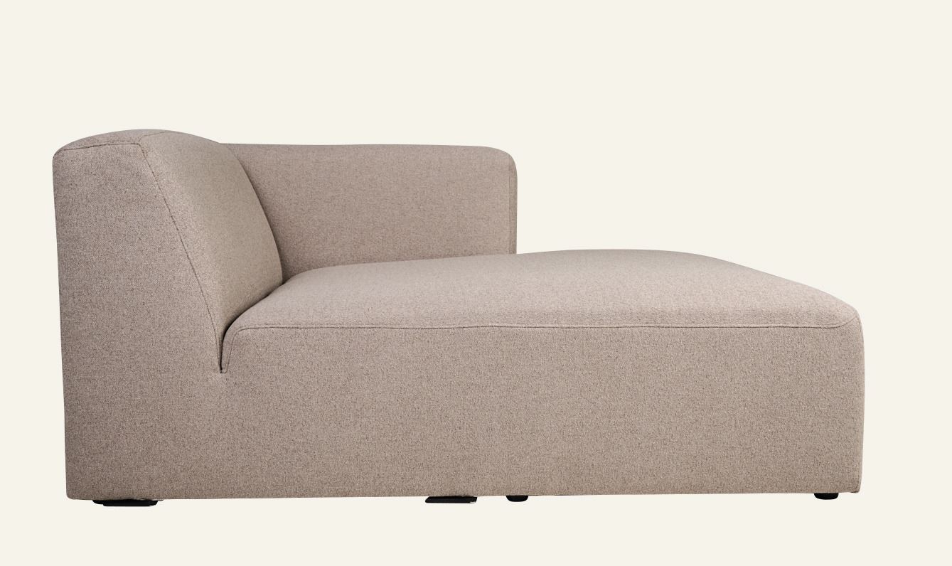 Modulsofa sjeselong høyre beige - 3