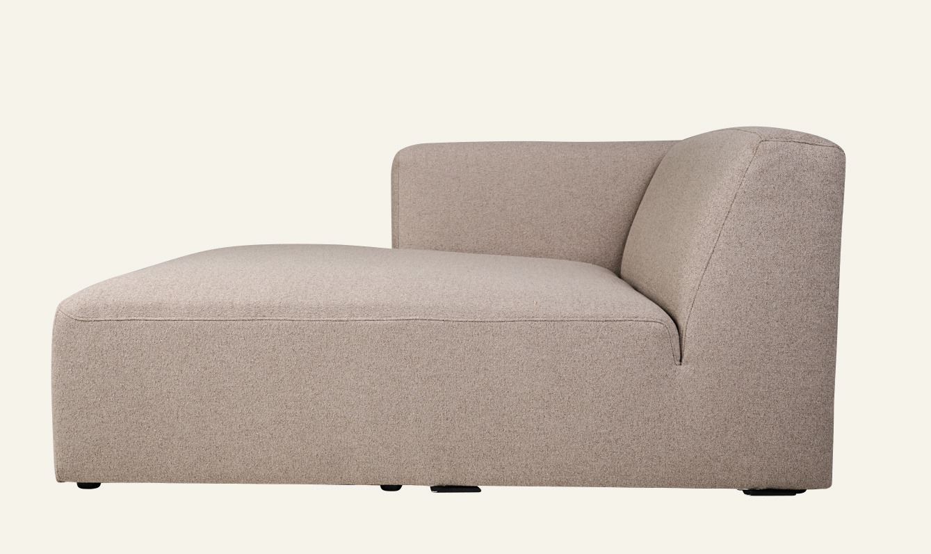 Modulsofa sjeselong venstre beige - 2