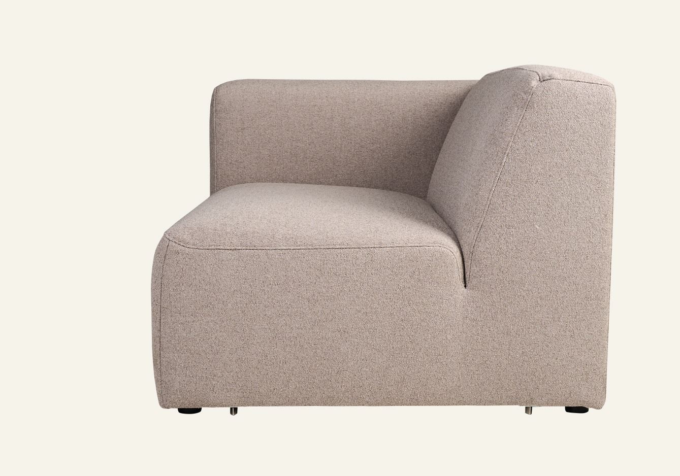 Modulsofa 1,5 seter m/armlene høyre beige - 3