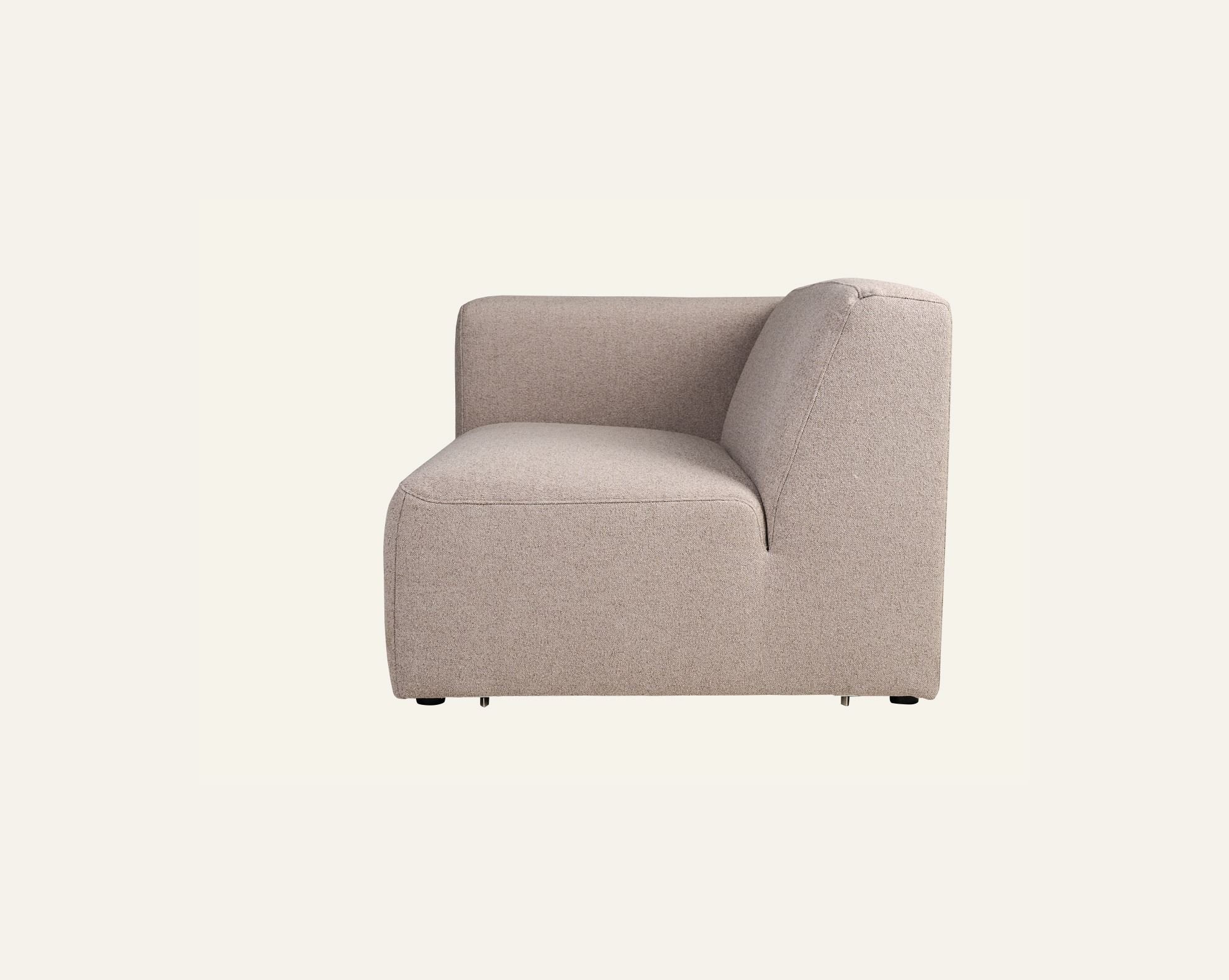 Modulsofa 1,5 seter m/armlene høyre beige - 3