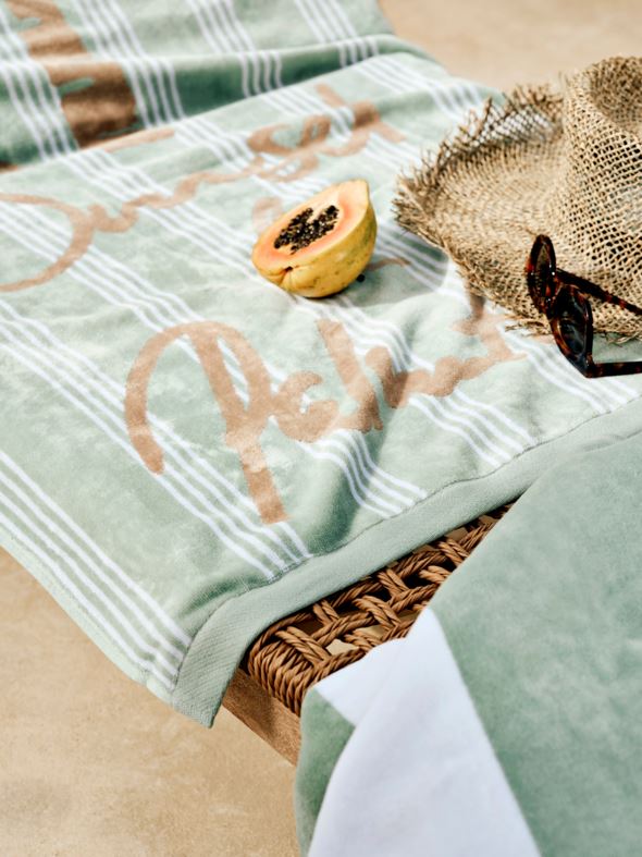 Badehåndkle multi grønn - 2