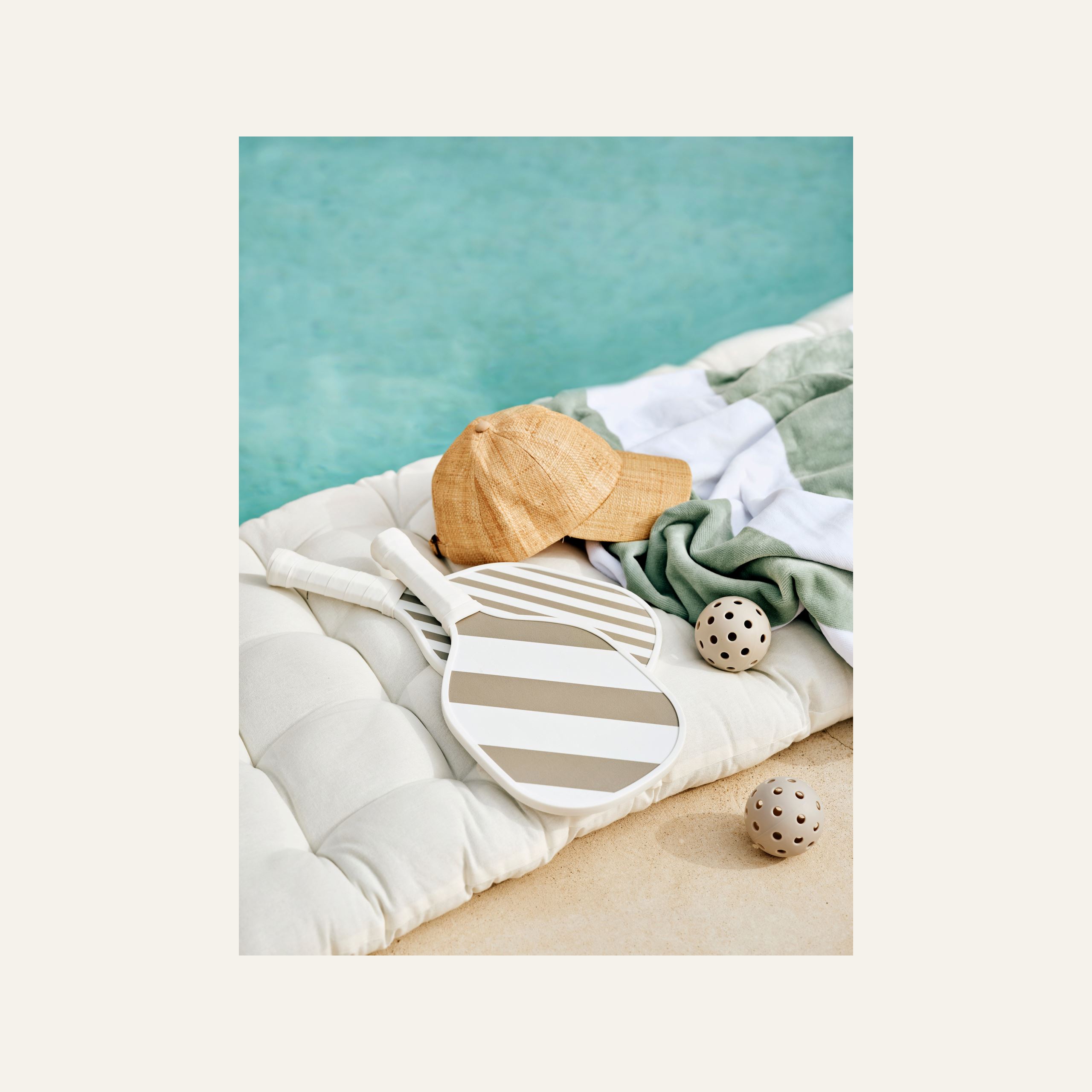 Pickleball sett lys beige - 3