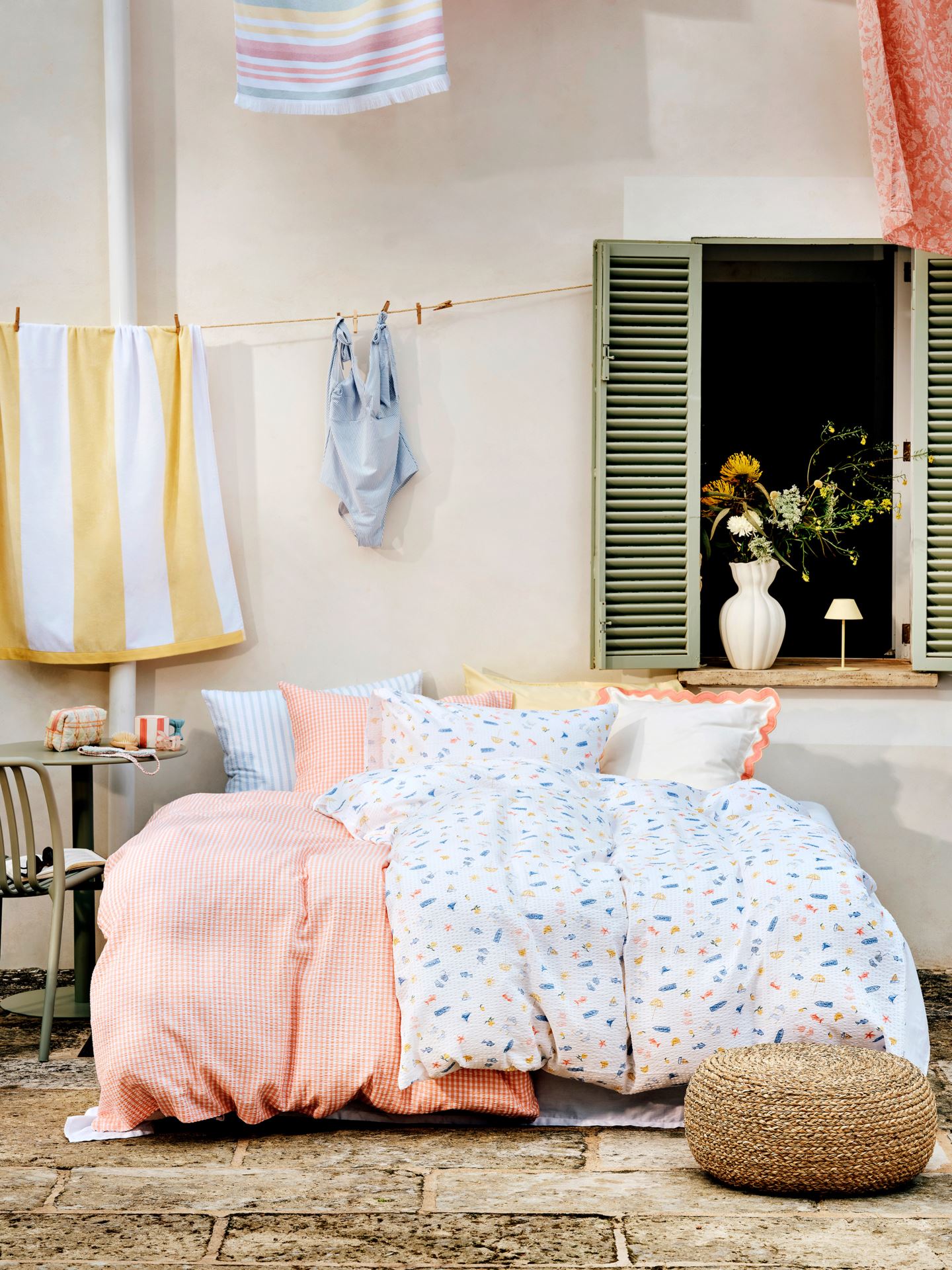 Badehåndkle lys gul - 2