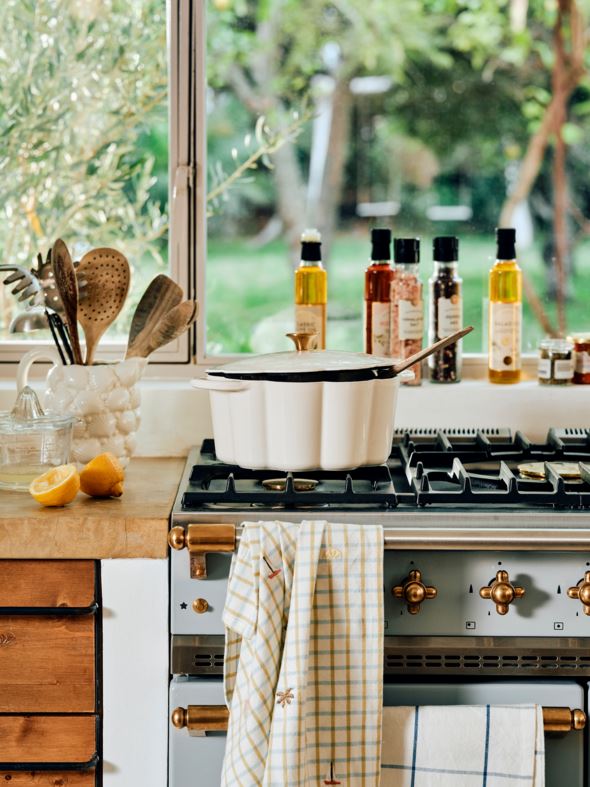 Støpejernsgryte rund krem - 2