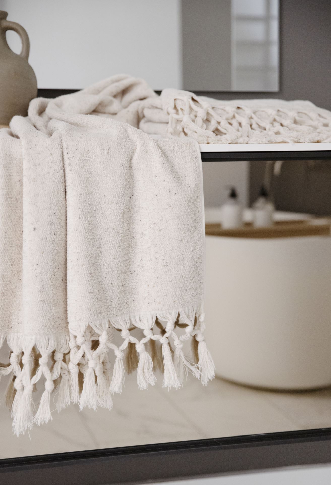 Badehåndkle beige - 2