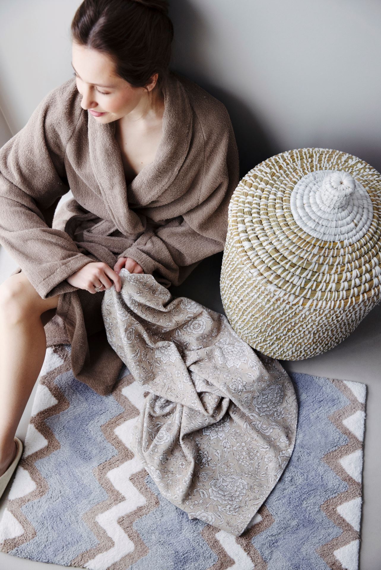 Badematte multi blå - 4