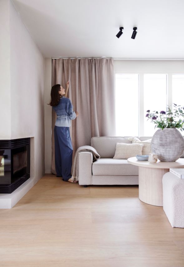 Lysdempende gardin beige - 7