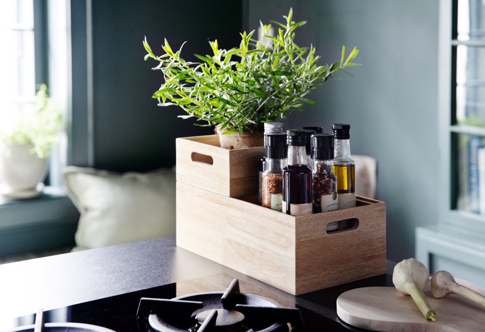 Stablebar oppbevaringsboks natur - 5