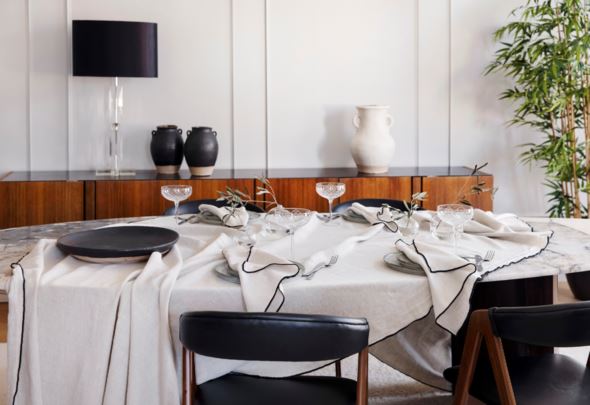 Linserviett hvit - 3