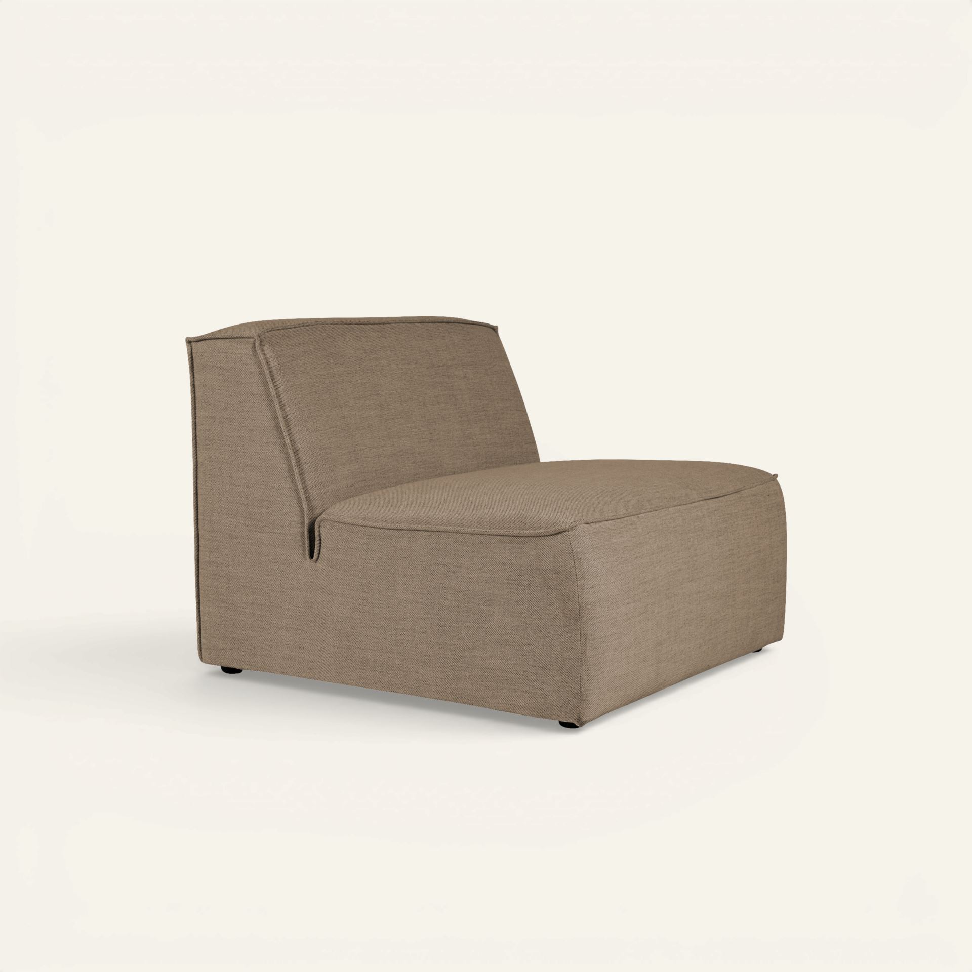 Modul 1,5 seter uten armlene taupe - 2