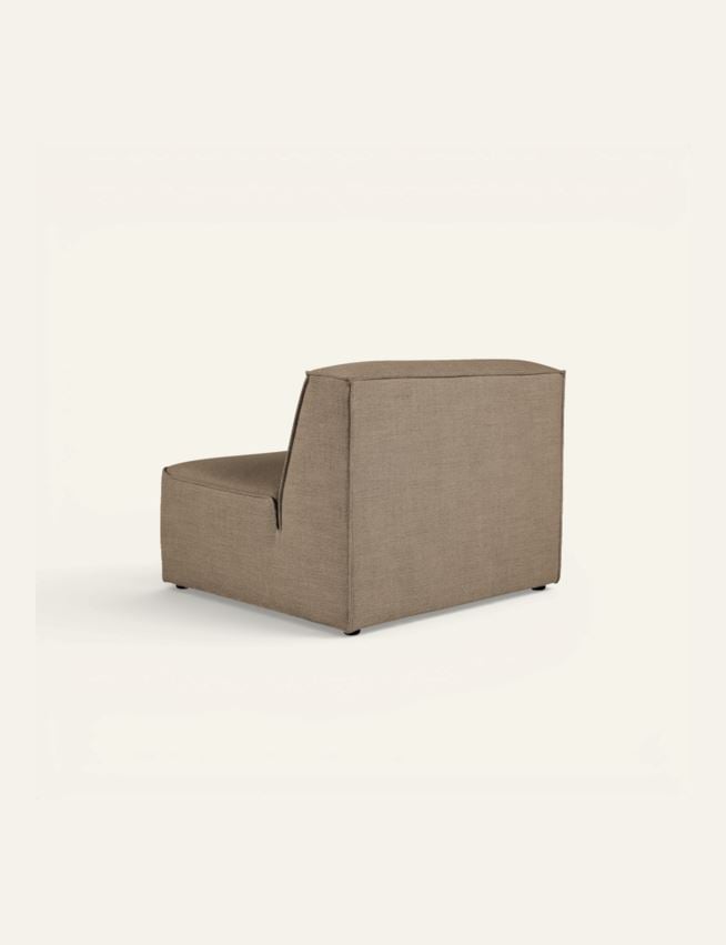 Modul 1,5 seter uten armlene taupe - 3