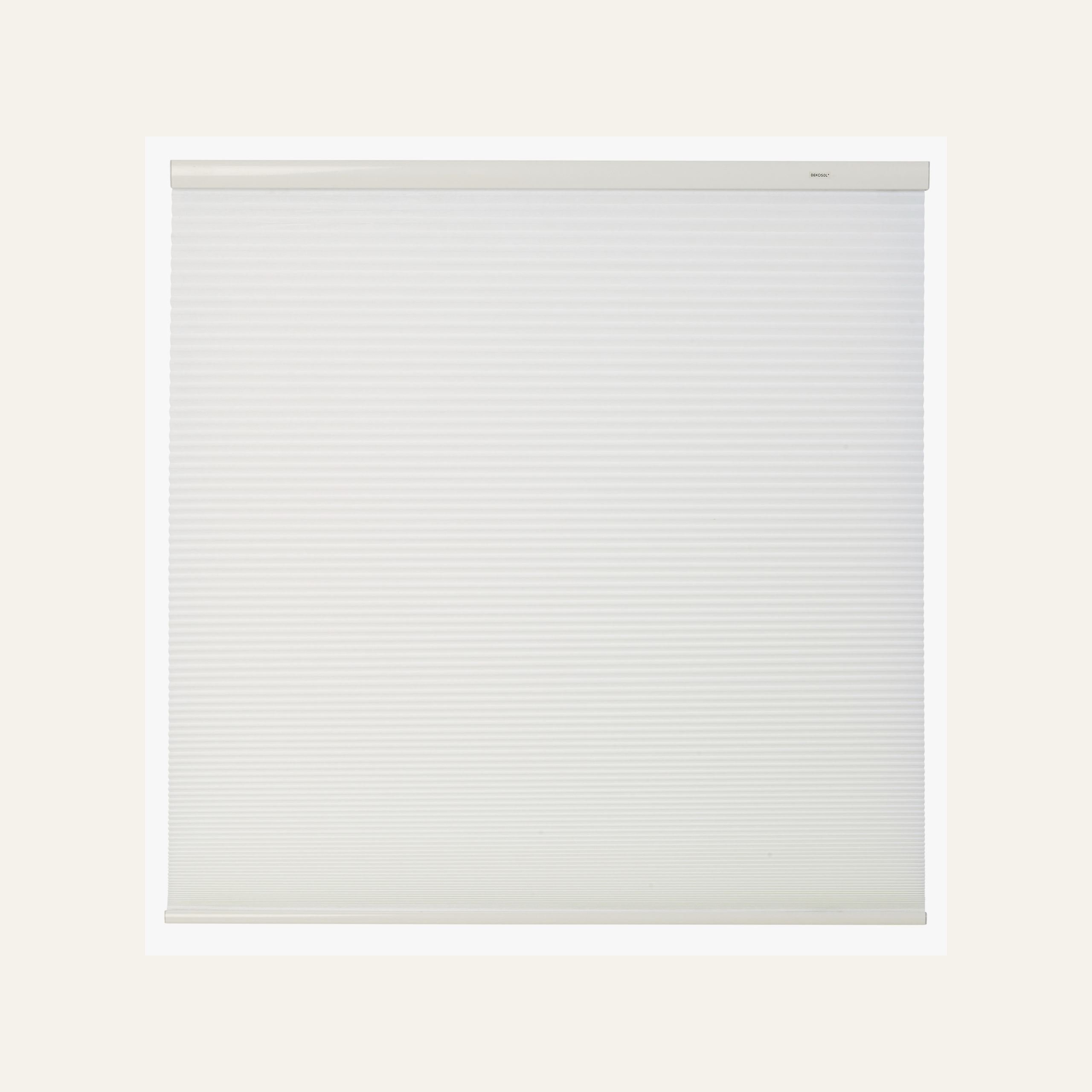 Lysfilt. dobbel plisségardin hvit - 3