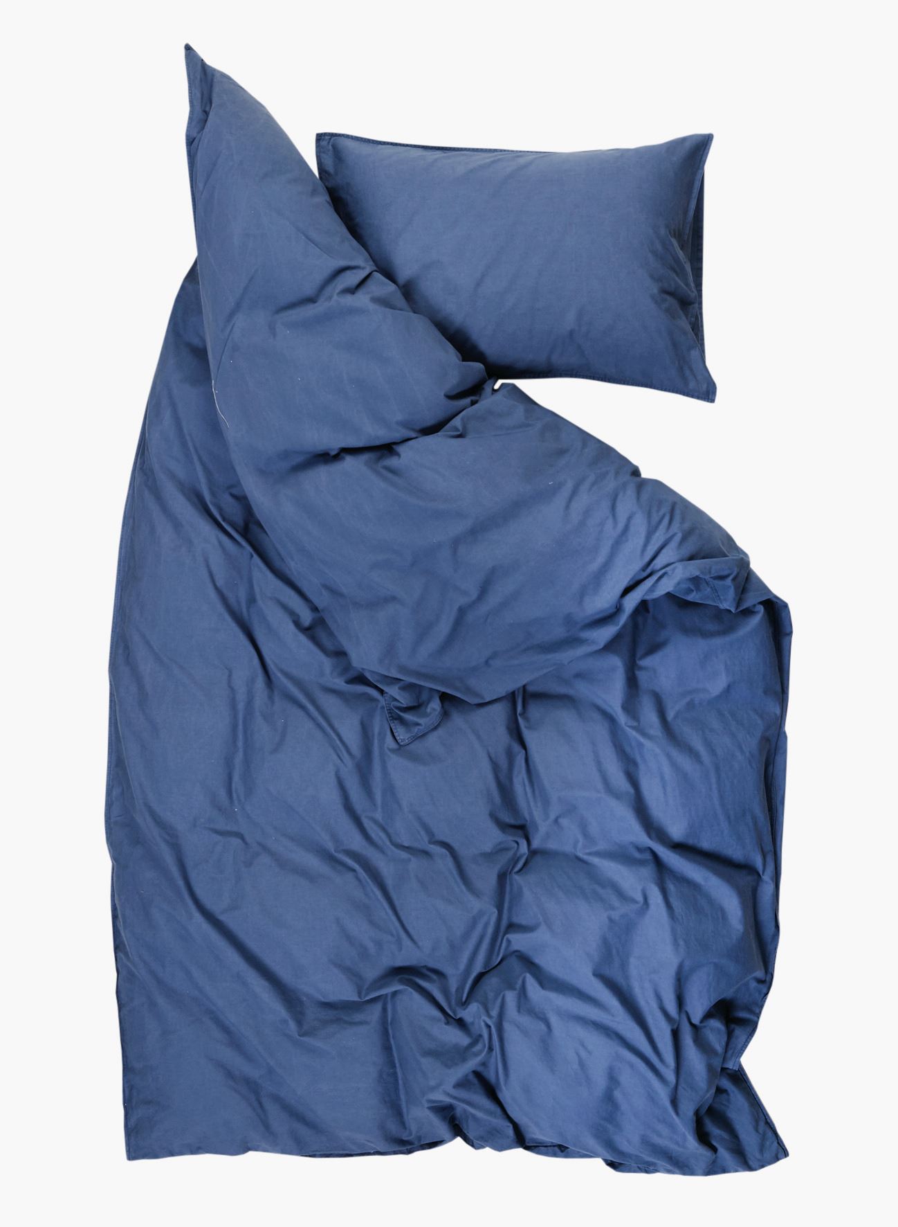 Bomull sengesett denimblå - 3