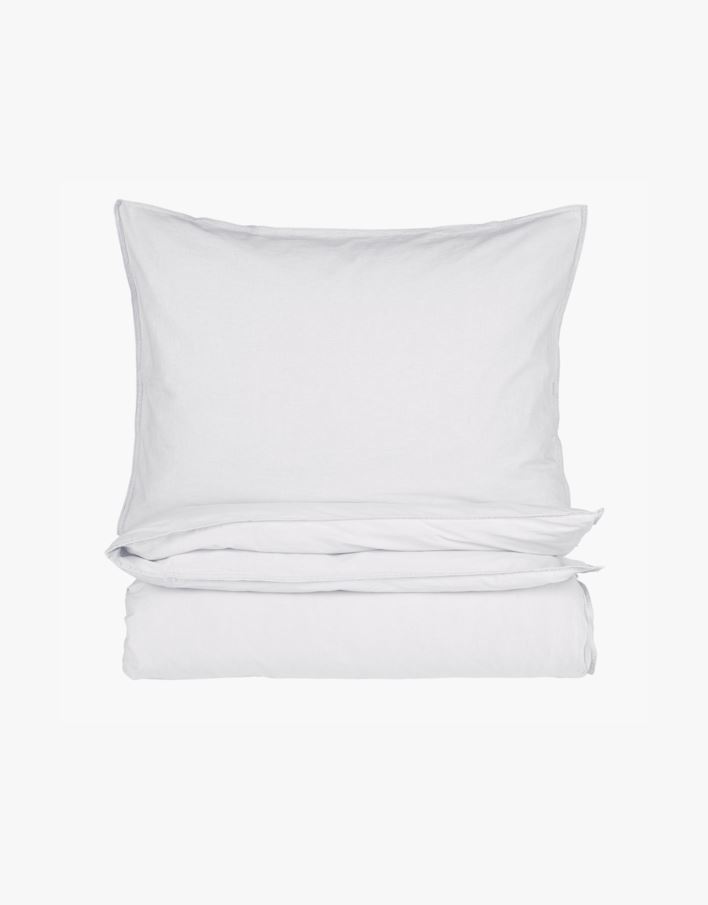 Bomull sengesett hvit - 140x200 cm hvit - 1