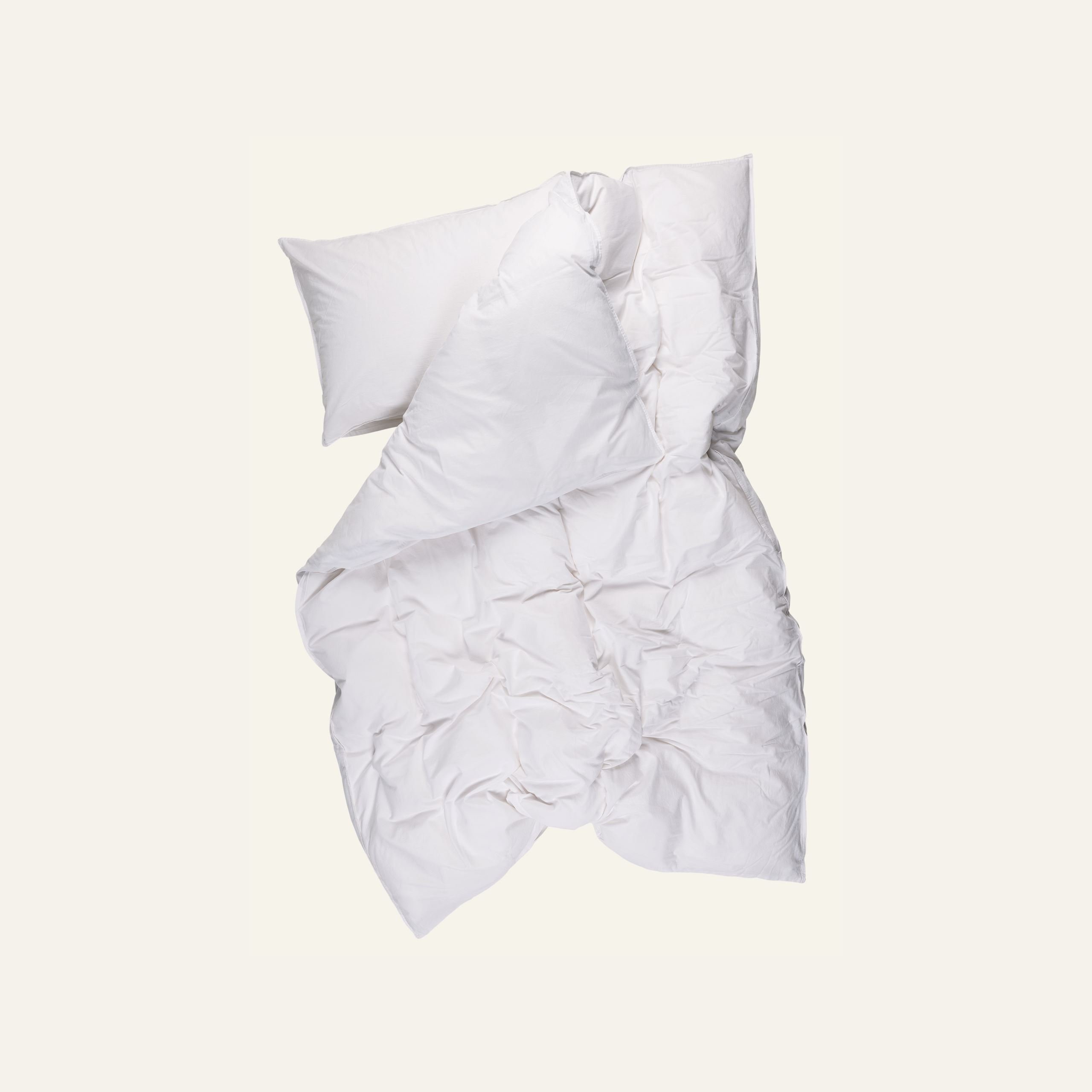 Bomull sengesett hvit - 3