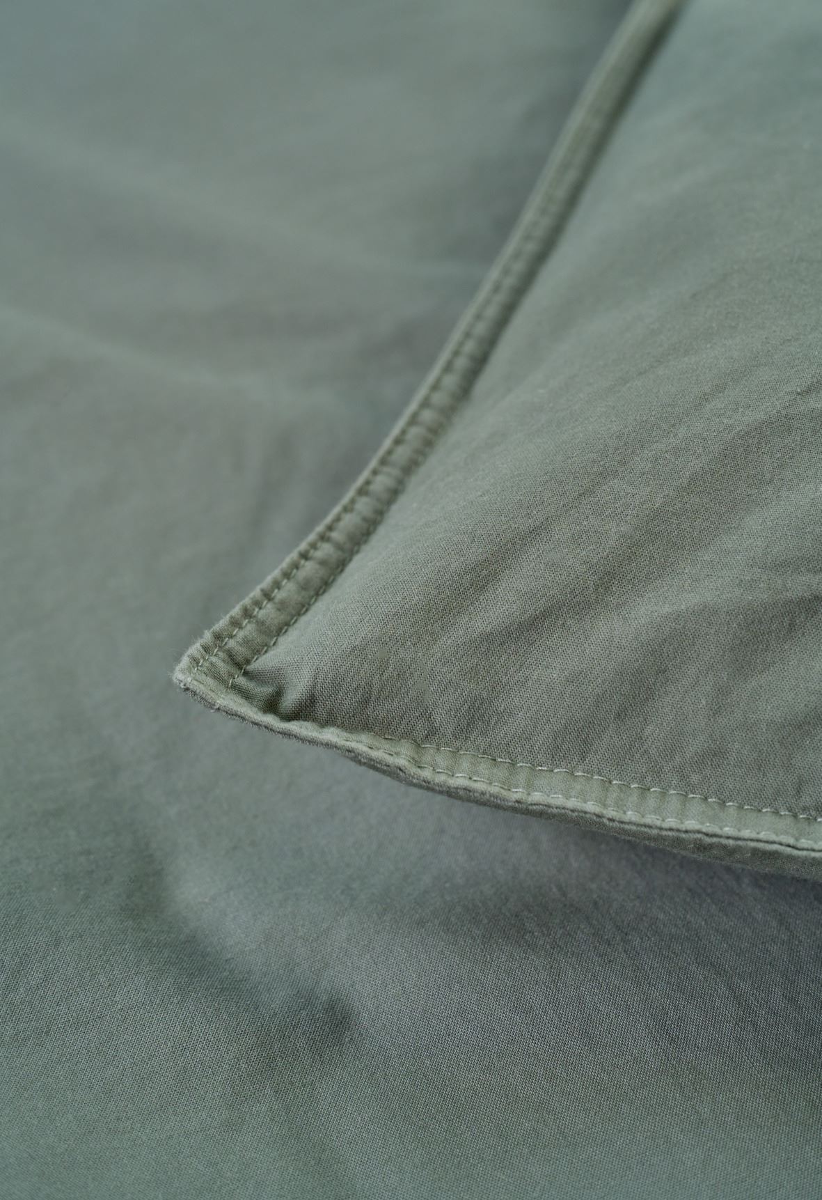 Bomull sengesett olivengrønn - 2