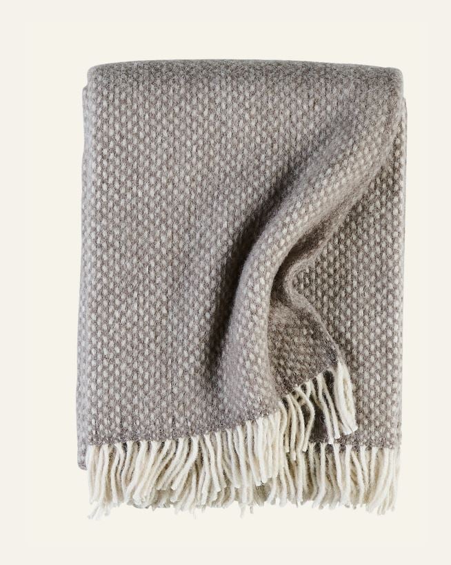 Ullpledd taupe - 130x170 cm taupe - 1
