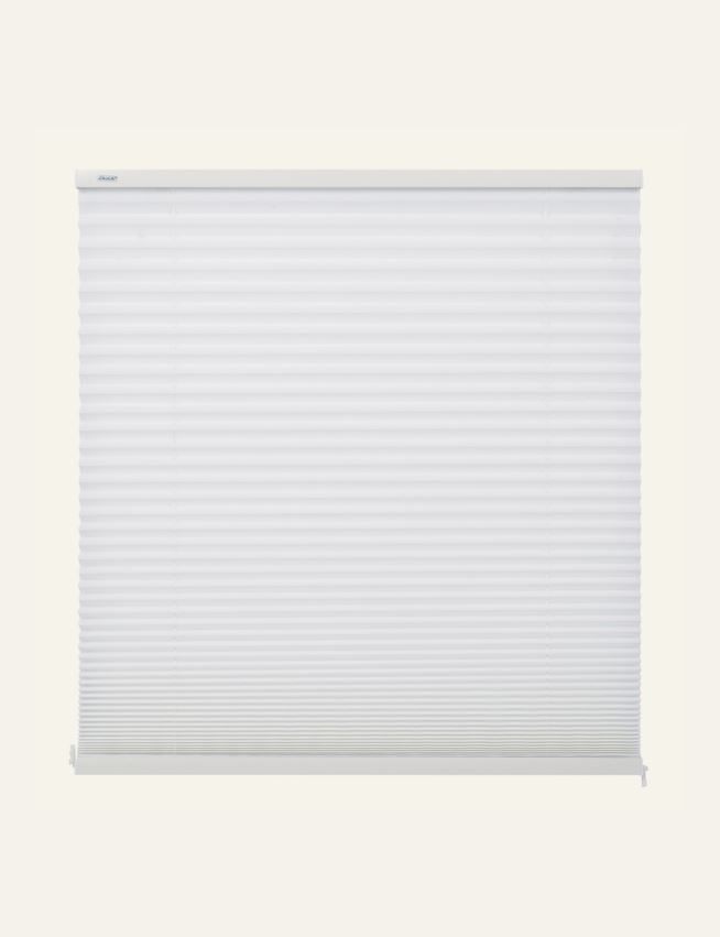 Lysfiltrerende plisségardin hvit - 4