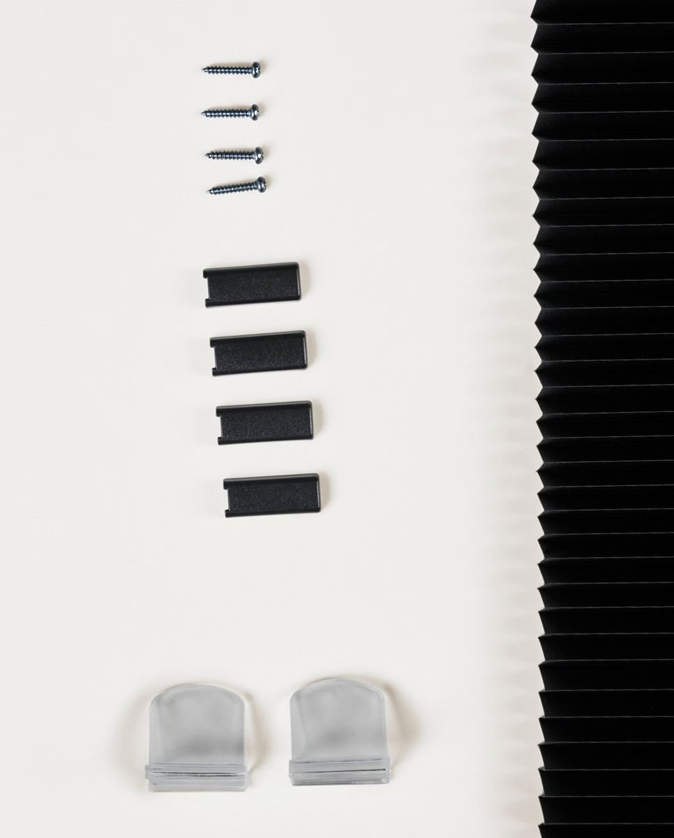 Lysfiltrerende plisségardin svart - 5