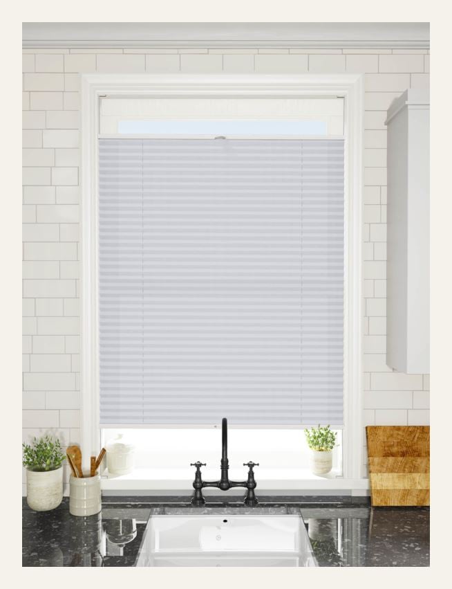 Basic opp&ned enkel plisségardin 25mm multi - 3