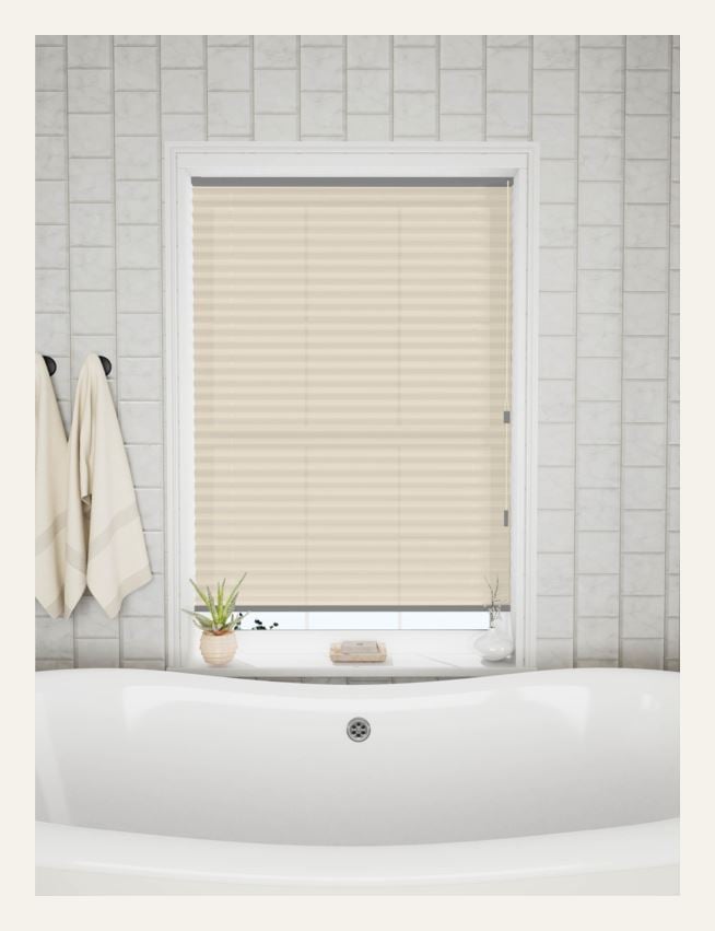 Basic dobbel plisségardin med snortrekk 25mm multi - 2