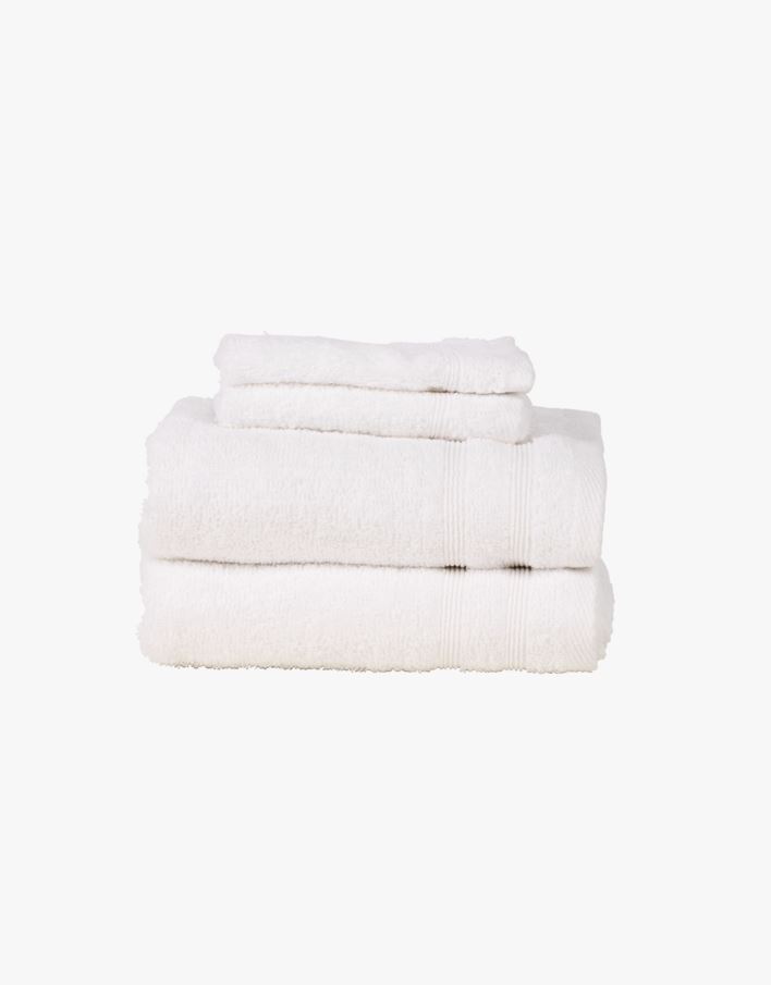 Badehåndkle hvit - 65x130 cm hvit - 1
