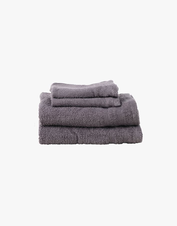 Badehåndkle koksgrå - 65x130 cm koksgrå - 1