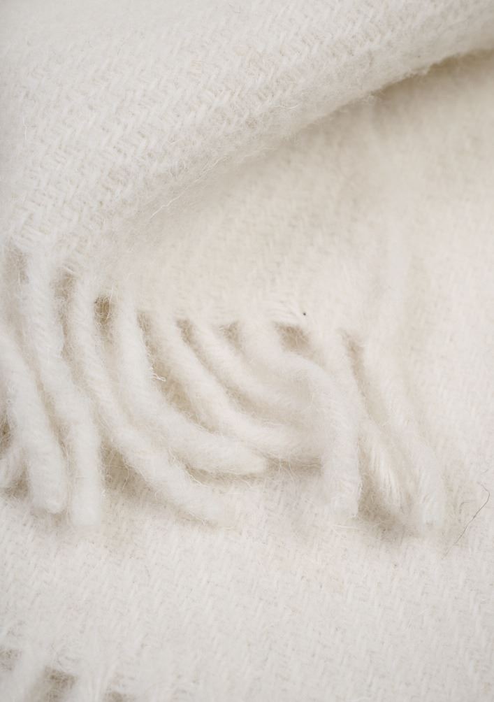 Ullpledd offwhite - 3