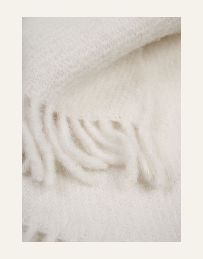 Ullpledd offwhite - 3