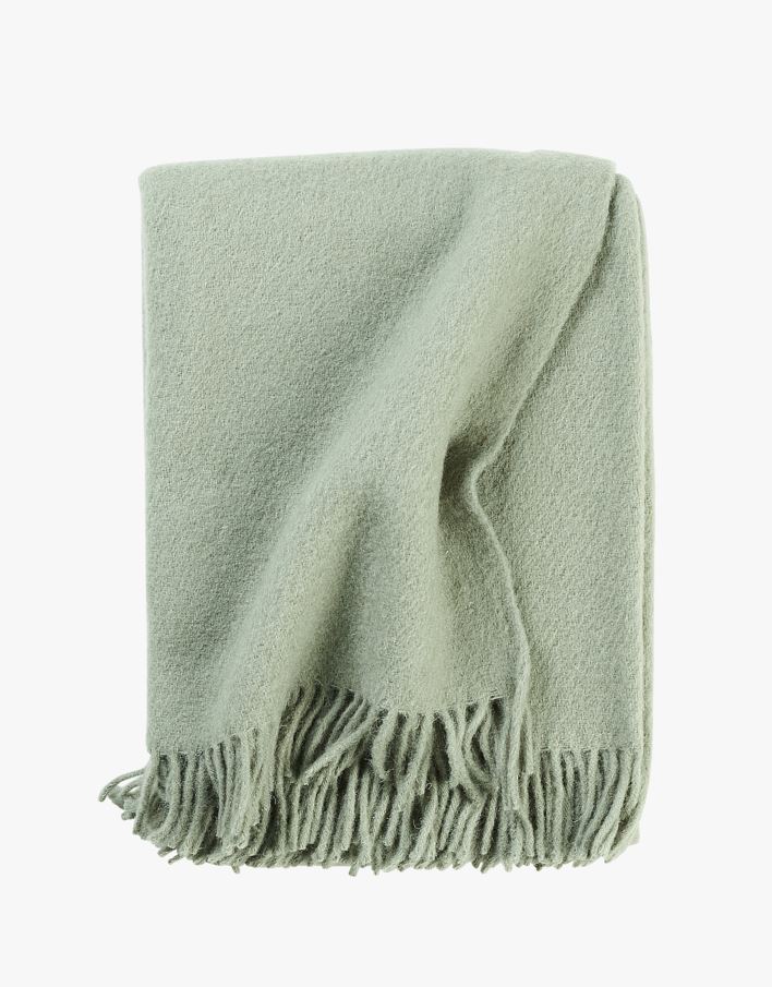 Ullpledd lindegrønn - 130x170 cm lindegrønn - 1