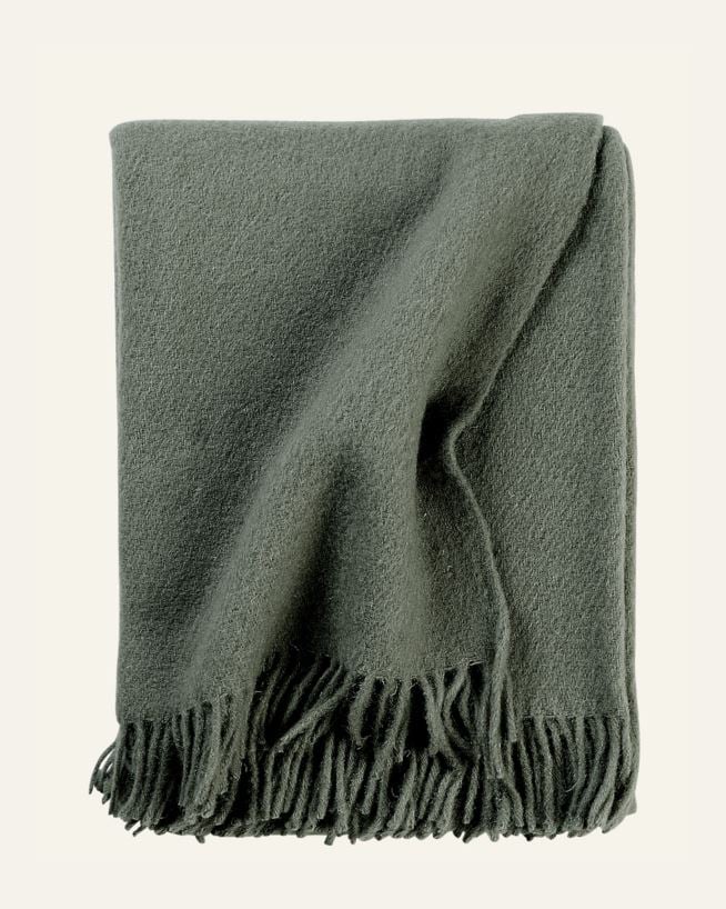 Ullpledd lindegrønn - 130x170 cm lindegrønn - 1