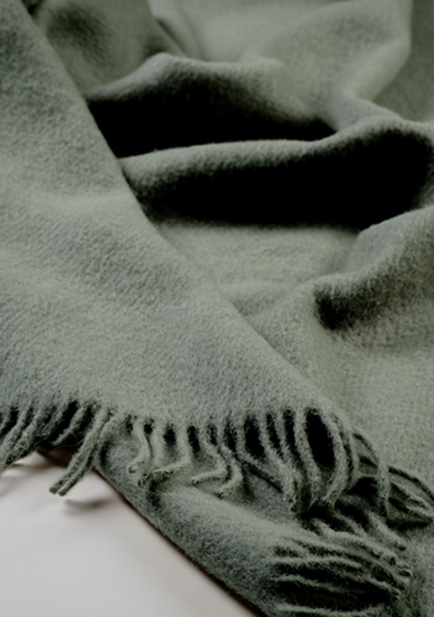 Ullpledd lindegrønn - 3