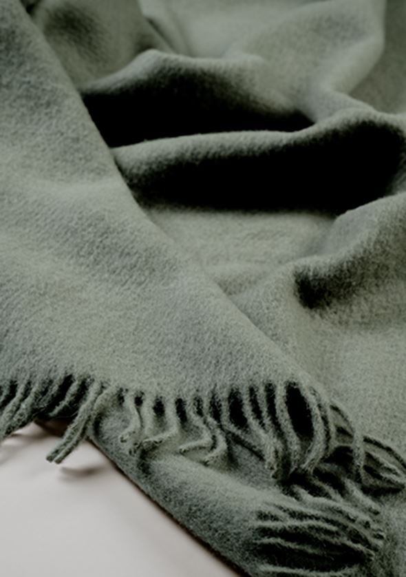 Ullpledd lindegrønn - 3