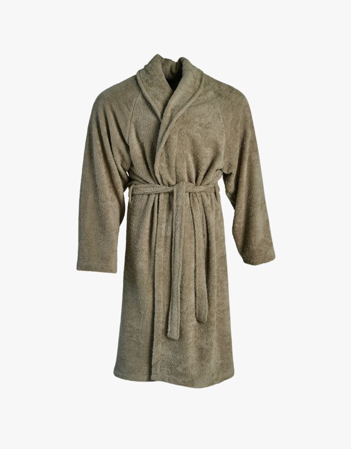 Morgenkåpe taupe - one size taupe - 1
