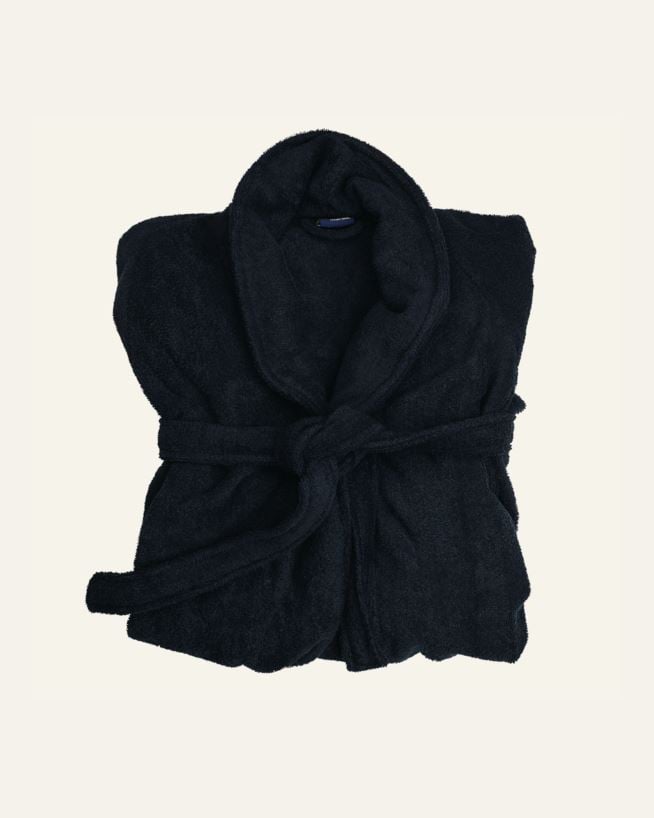 Morgenkåpe marineblå - one size marineblå - 1