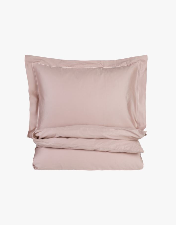 Egyptisk bomull sateng sengesett pudderrosa - 140x200 cm pudderrosa - 1